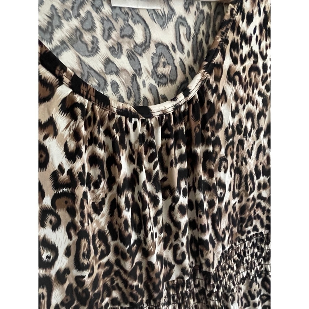 ** BUNDLE SALE 3/$16 ** Avenue Sleeveless Maxi Sundress Animal Print Size 18/20 - Picture 3 of 14